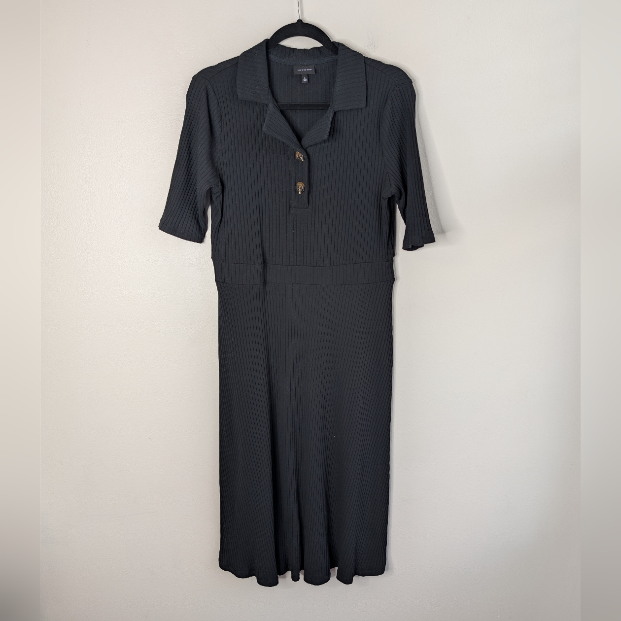 Who What Wear Ribbed Midi Dress